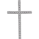 14K Yellow 1 CTW Diamond Cross Pendant