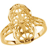 Vintage-Style Filigree Ring