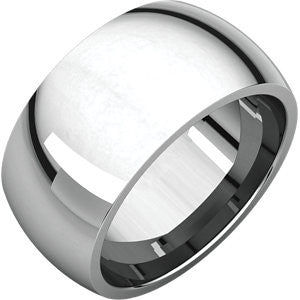 Sterling Silver 10mm Comfort Fit Band