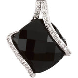 Onyx & Diamond Pendant