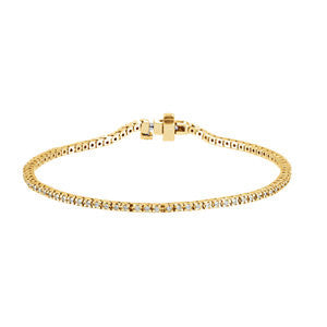 14K White 1 CTW Diamond Line 7.25" Bracelet