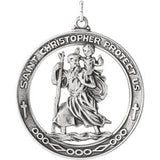 14K Yellow 38.75mm St. Christopher Medal