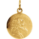 14K Yellow 15.25mm St. Jude Thaddeus Medal