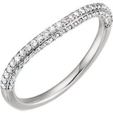 14K White 1-4 CTW Diamond Band