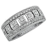 14K White 1-3 CTW Bridal Anniversary Band