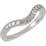 14K White 1-6 CTW Diamond Band