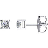 14K White 1-4 CTW Diamond Earrings