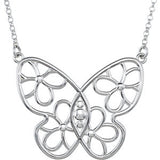 Butterfly & Floral-Inspired Necklace or Center