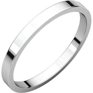 Sterling Silver 2mm Flat Band