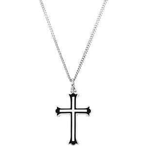 Enameled Cross Necklace