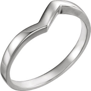 14K White Band