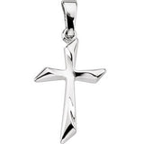 14K Yellow 18.5x13mm Cross Pendant