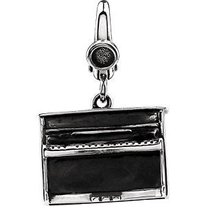 Sterling Silver Piano Charm