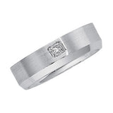 14K White 1-6 CTW Diamond Band Size 11