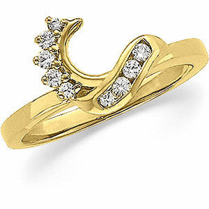 14K Yellow 1-6 CTW Diamond Wrap-Style Ring Enhancer