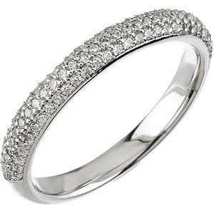 Pavé Accented Engagement Ring or Band