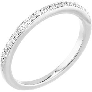 Platinum 1-8 CTW Diamond Band