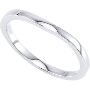 14K White Band 2