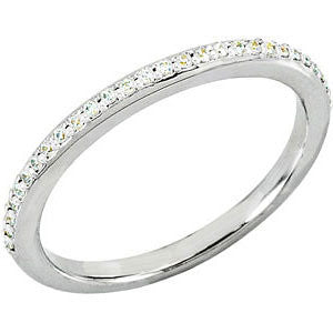 14K White 1-6 CTW Diamond Band