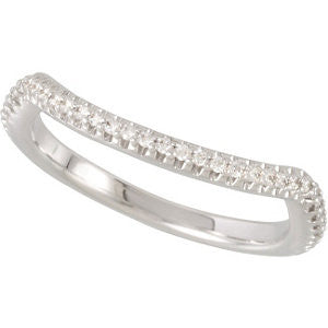 14K White 1-5 CTW Diamond Band