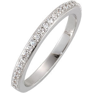 14K White 1-4 CTW Diamond Band