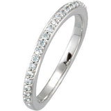 14K White 1-5 CTW Diamond Band