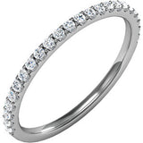 14K White 1-4 CTW Diamond Band