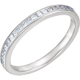 14K White 1-2 CTW Diamond Band