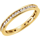 14K Yellow 3-8 CTW Diamond Stackable Ring