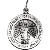 18K Yellow 21.75mm Miraculous Medal