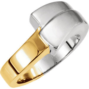 14K White & Yellow Fashion Ring