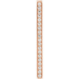 14K Yellow 1/5 CTW Diamond Vertical Bar Pendant