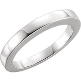 14K White Band