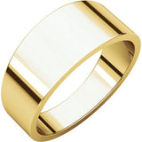 Platinum 3mm Flat Tapered Band