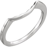 14K White 5.8mm Band