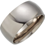 Titanium 6mm Domed Polished Band Size 6