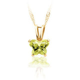 14K Yellow February Birthstone Pendant