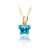 14K Yellow February Birthstone Pendant