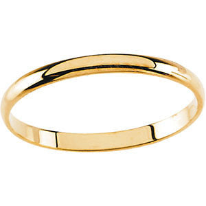 14K Yellow Youth Band Size 3