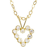 14K Yellow Youth Cubic Zirconia 15" Necklace