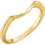 14K Yellow Band for 8.8mm Engagement Ring