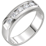 14K White 3-4 CTW Diamond Ring