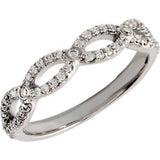 14K White 1-4 CTW Diamond Band