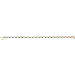 14K White 6 CTW Diamond Line 7.25" Bracelet