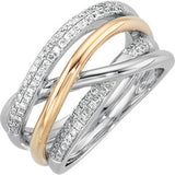 14K White & Yellow 1-3 CTW Diamond Ring