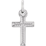 14K Yellow 8x6mm Cross Pendant