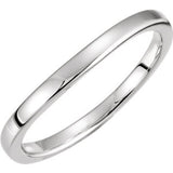 14K White Band #1