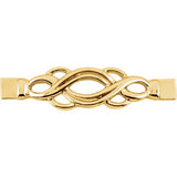 14K Yellow Bracelet Center