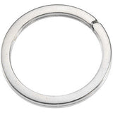 Sterling Silver 28.30mm Round Split Key Ring