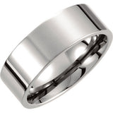 Titanium 4mm Flat Polished Band Size 5